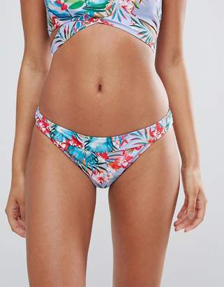 Missguided Tropical Print Bikini Brief