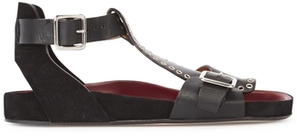 Isabel Marant Layne black leather sandals