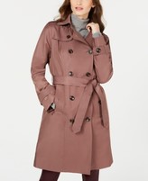 Thumbnail for your product : London Fog Double-Breasted Water Resistant Hooded Trench Coat, Created for Macy's