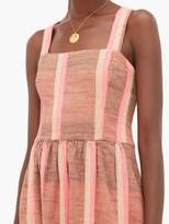 Thumbnail for your product : Ace&Jig Willa Striped Cotton Midi Dress - Womens - Beige Multi