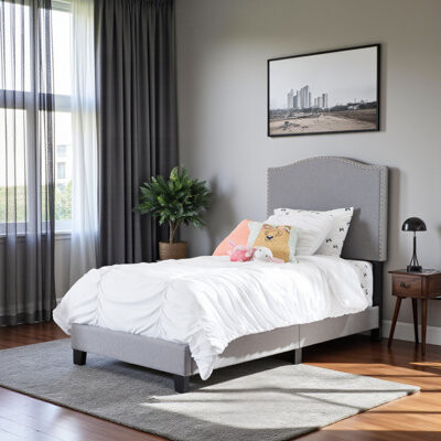 Three Posts Baby & Kids Maura Twin Upholstered Platform Bed