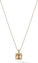 Thumbnail for your product : David Yurman 18kt yellow gold Châtelaine citrine and diamond pendant