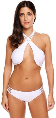 Ekouaer Woman Bikini Sets Swimsuit Low Waist Bikini Bottom With Halter Top (, XL)