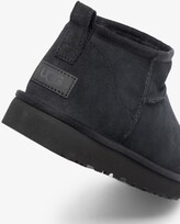 Thumbnail for your product : UGG Black Classic Ultra Mini Suede Ankle Boots