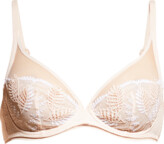 Thumbnail for your product : Simone Perele Bloom Sheer Plunge Underwire Bra