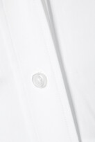 Thumbnail for your product : alexanderwang.t Cutout Cotton-poplin Mini Shirt Dress - White