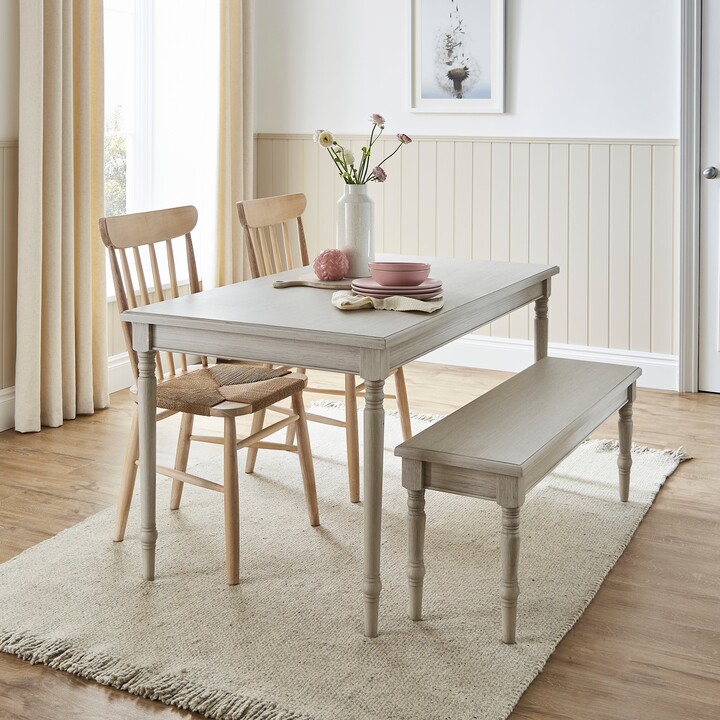 Dunelm Ariella 6 Seater Rectangular Dining Table Stone Grey ShopStyle