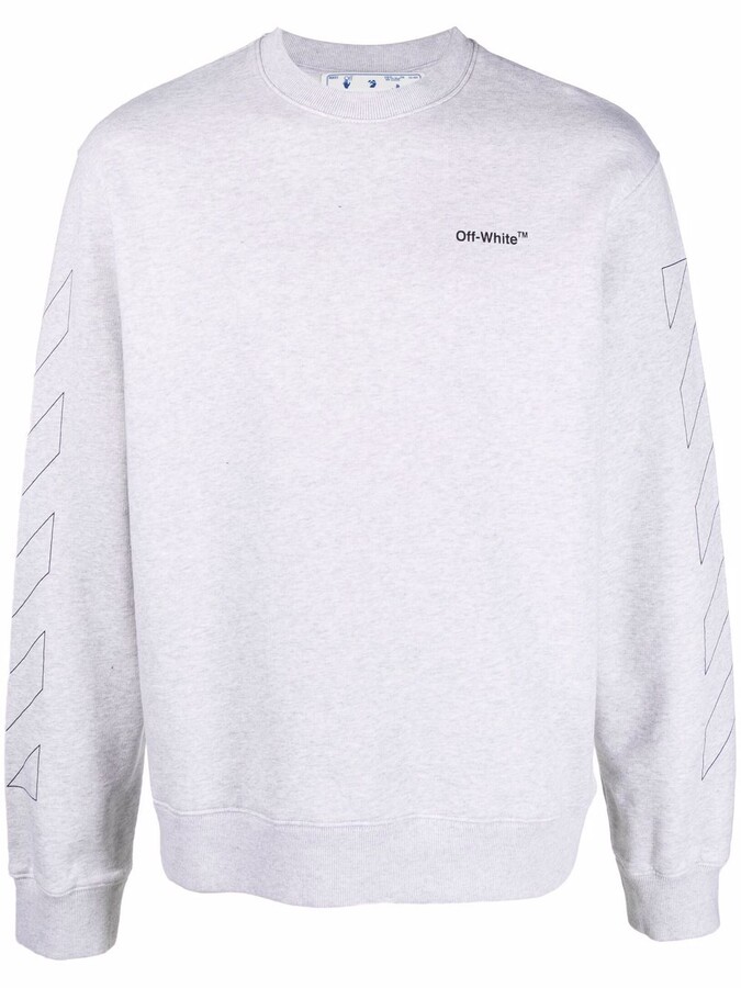 Off-White outline sweatshirt - ShopStyle