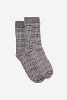 Thumbnail for your product : Rubi Check Textured Sock