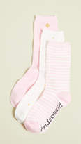 Thumbnail for your product : Kate Spade 3 Pack Bridesmaids Crew Socks