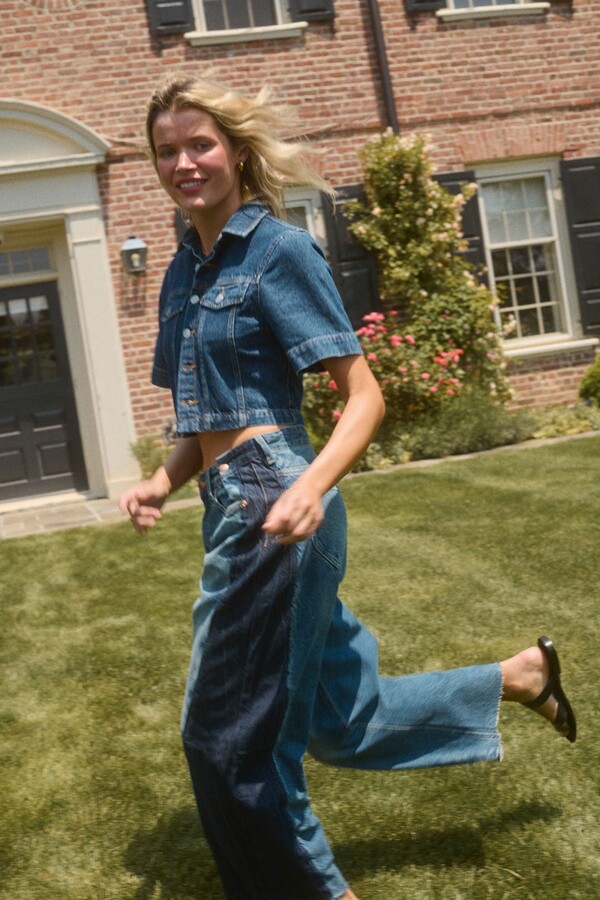 Lee Rider Low Slung Barrel Jeans Blue