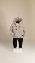 Thumbnail for your product : Burberry Hooded Cashmere Knitted Jacket