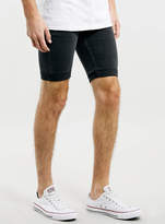 Thumbnail for your product : Topman Black Spray On Denim Shorts