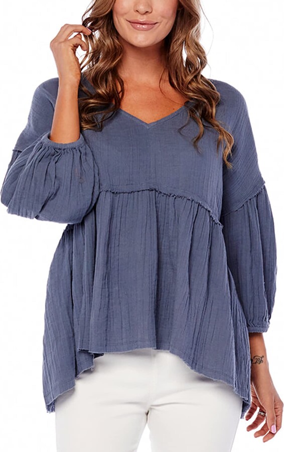Gauze Tunic Tops | Shop The Largest Collection | ShopStyle