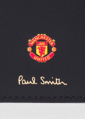Paul Smith & Manchester United – 'Stadium' Print Leather Credit Card Holder