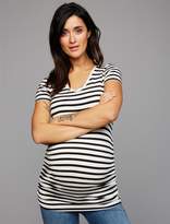 Thumbnail for your product : A Pea in the Pod Side Ruched V-Scoop Maternity T Shirt