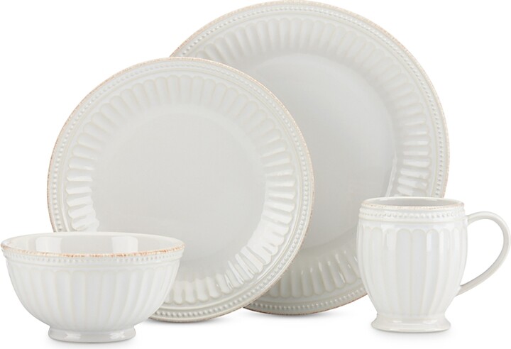 Lenox French Perle Groove 4 Piece Place Setting