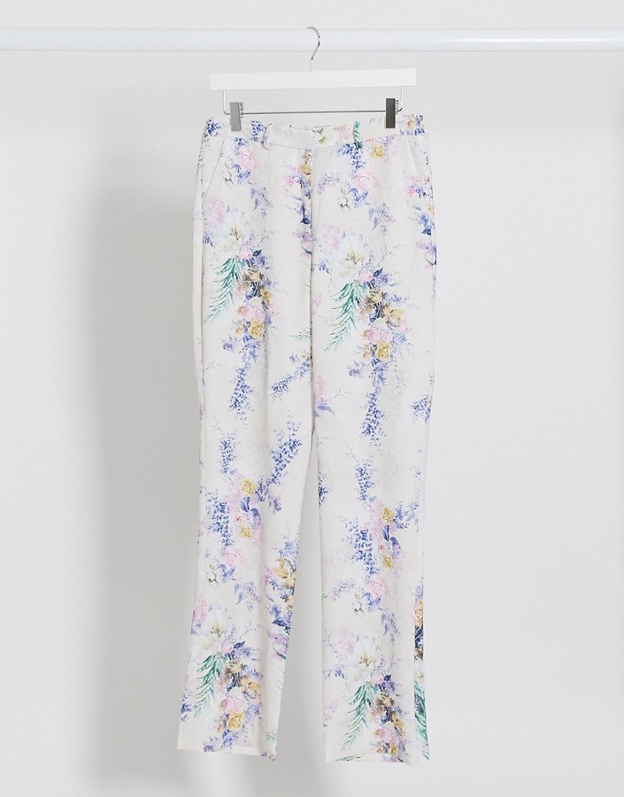 floral trouser suit