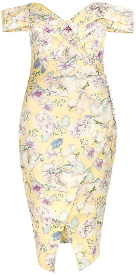 lipsy imogen print dress