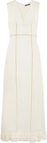 Thumbnail for your product : Alexander McQueen Silk-trimmed jacquard gown