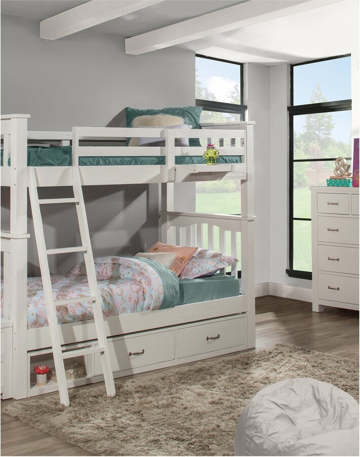 Hillsdale Highlands Harper Bunk Bed with Storage Unit and Hanging