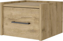 Ebern Designs Wall-Mounted Nightstand Sleek Single-Drawer Design With Spacious Top Shelf Nightstand