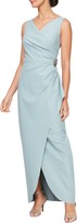 Thumbnail for your product : Alex Evenings Embellished Side Drape Column Formal Gown