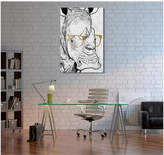 Thumbnail for your product : Oliver Gal Rhino With Gold Glasses By The Artist Co.