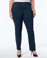Thumbnail for your product : JM Collection Plus Size Tummy Control Pull-On Slim-Leg Pants, Created for Macy's