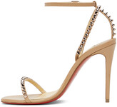 Thumbnail for your product : Christian Louboutin Beige So Me 100 Heeled Sandals