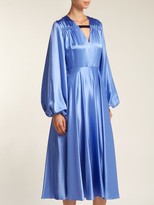 Thumbnail for your product : Roksanda Houma Silk Dress - Blue