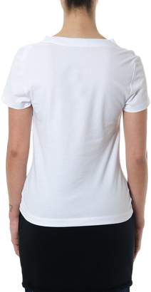 Alexander Wang White Cotton T-shirt With Tank Effect