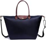 Thumbnail for your product : BEKILOLE Women Fashion Waterproof Tote Bag Nylon Shoulder Beach Bag with Shoulder Strap- Coffee Color