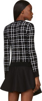 Thumbnail for your product : DSquared 1090 Dsquared2 Black & White Angora Grid Sweater