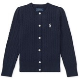 Thumbnail for your product : Polo Ralph Lauren Little Girls Cable-Knit Cotton Cardigan