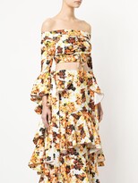 Thumbnail for your product : Ellery Printed Saloon Ruffle Skirt