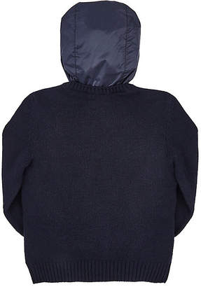 Moncler Kids' Sweater-Sleeve Zip-Front Cardigan