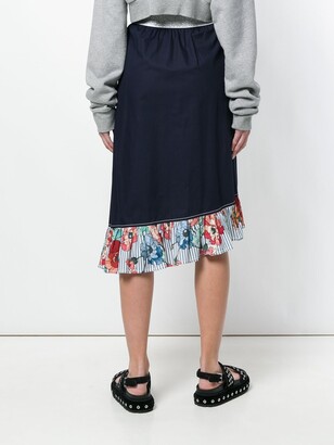 I'M Isola Marras Ruffled Trim Asymmetric Skirt