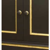 Thumbnail for your product : The Well Appointed House Black and Gold Armoire with Star Accents