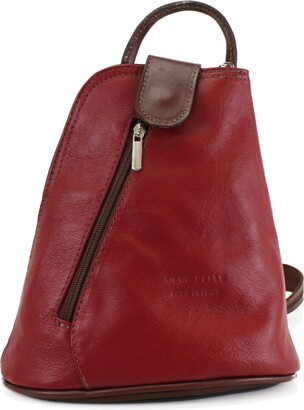 Red Leather Rucksack | Shop the world's largest collection of fashion |  ShopStyle UK