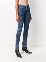 Thumbnail for your product : Just Cavalli High Rise Graffiti Print Jeans
