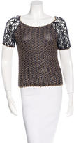 Thumbnail for your product : Christian Lacroix Lace Short Sleeve Top