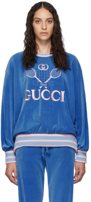 gucci sweatshirt blue