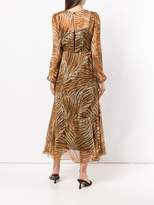 Thumbnail for your product : Twin-Set sheer tiger print dress