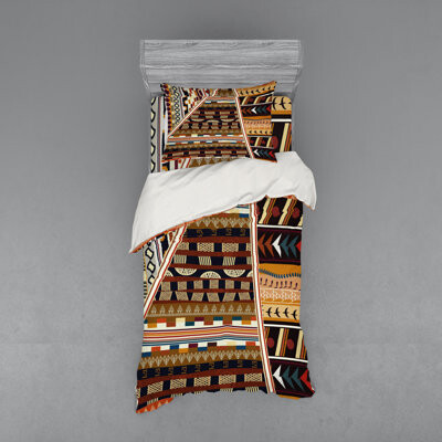 Ambesonne Tribal Duvet Cover Set