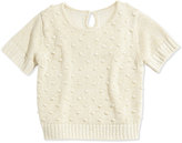 Thumbnail for your product : Charabia Short-Sleeve Knit Top, Gold, Size 5-8