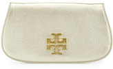 Thumbnail for your product : Tory Burch Britten Metallic Saffiano Leather Clutch Bag, Gold