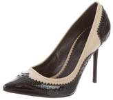 Thumbnail for your product : Burberry Patent Leather Pointed-Toe Pumps w/ Tags