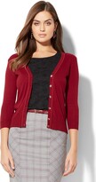 Thumbnail for your product : New York and Company V-Neck Chelsea Cardigan - 7th Avenue