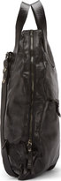 Thumbnail for your product : Marsèll Black Distressed Leather Unstructured Backpack